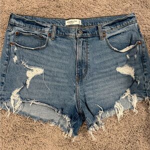 Women's Abercrombie Distressed Denim Shorts